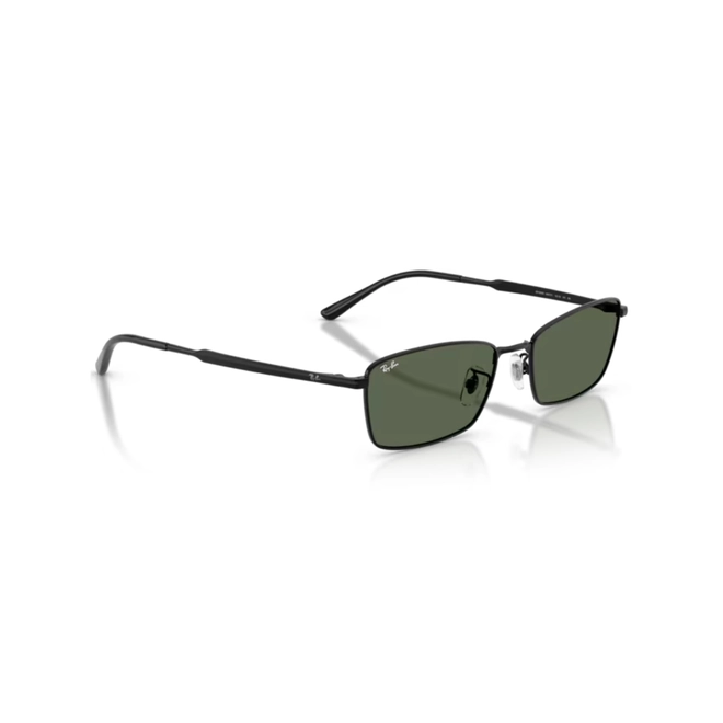 Óculos de Sol Ray-Ban 0RB8069D 92677155 Titânio Preto com lentes na cor Verde Escuro 3