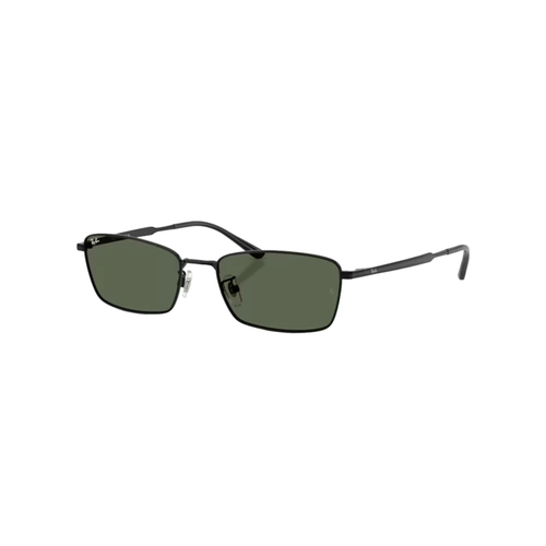 Óculos de Sol Ray-Ban 0RB8069D 92677155 Titânio Preto com lentes na cor Verde Escuro