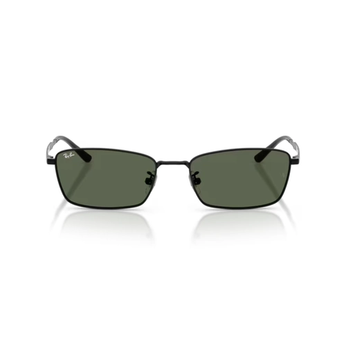 Óculos de Sol Ray-Ban 0RB8069D 92677155 Titânio Preto com lentes na cor Verde Escuro