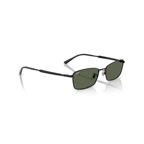 Óculos de Sol Ray-Ban 0RB8069D 92677155 Titânio Preto com lentes na cor Verde Escuro