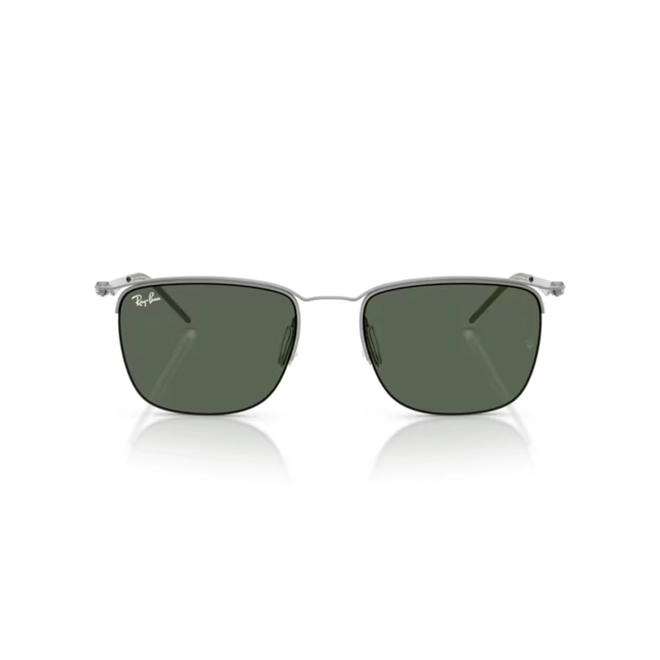 Óculos de Sol Ray-Ban 0RB8550 92827153 Metal Cinza com lentes na cor Verde Escuro 2