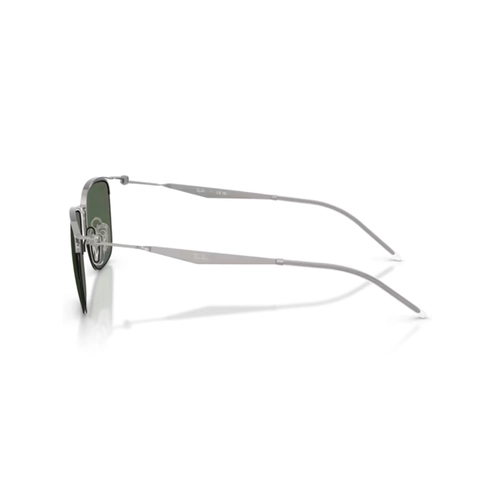 Óculos de Sol Ray-Ban 0RB8550 92827153 Metal Cinza com lentes na cor Verde Escuro