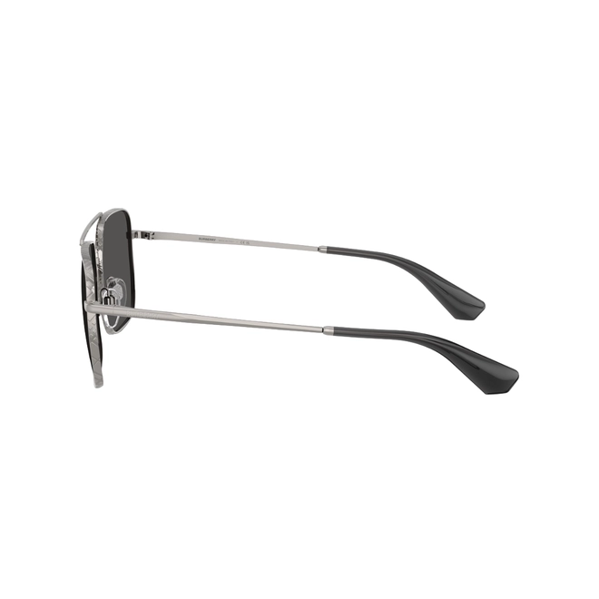 Óculos de Sol Burberry 0BE3179 10038757 Aço Cinza com lentes na cor Cinza Escuro 3