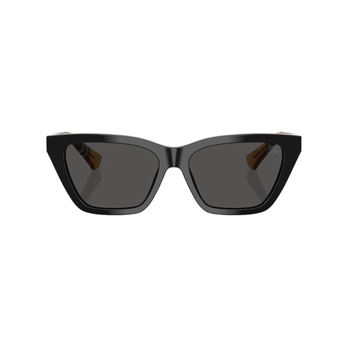 Óculos de Sol Burberry 0BE4468 41618754 Acetato Preto com lentes na cor Cinza Escuro