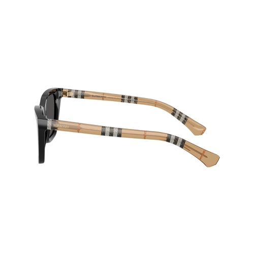 Óculos de Sol Burberry 0BE4468 41618754 Acetato Preto com lentes na cor Cinza Escuro