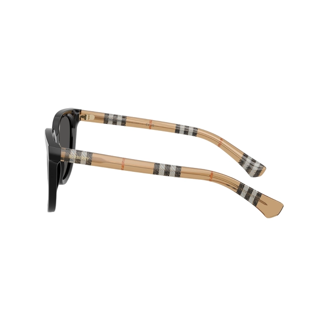 Óculos de Sol Burberry 0BE4469 41618753 Acetato Preto com lentes na cor Cinza Escuro 3