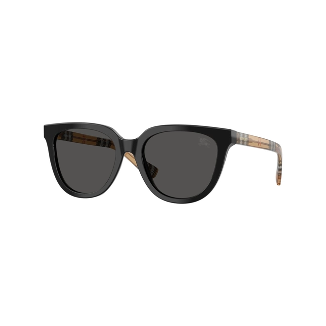 Óculos de Sol Burberry 0BE4469 41618753 Acetato Preto com lentes na cor Cinza Escuro 1