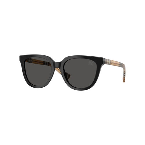 Óculos de Sol Burberry 0BE4469 41618753 Acetato Preto com lentes na cor Cinza Escuro