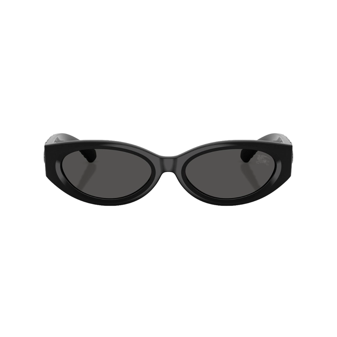 Óculos de Sol Burberry 0BE4505U 30018754 Acetato Preto com lentes na cor Cinza Escuro 2