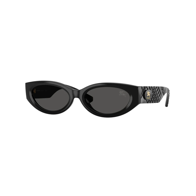 Óculos de Sol Burberry 0BE4505U 30018754 Acetato Preto com lentes na cor Cinza Escuro 1