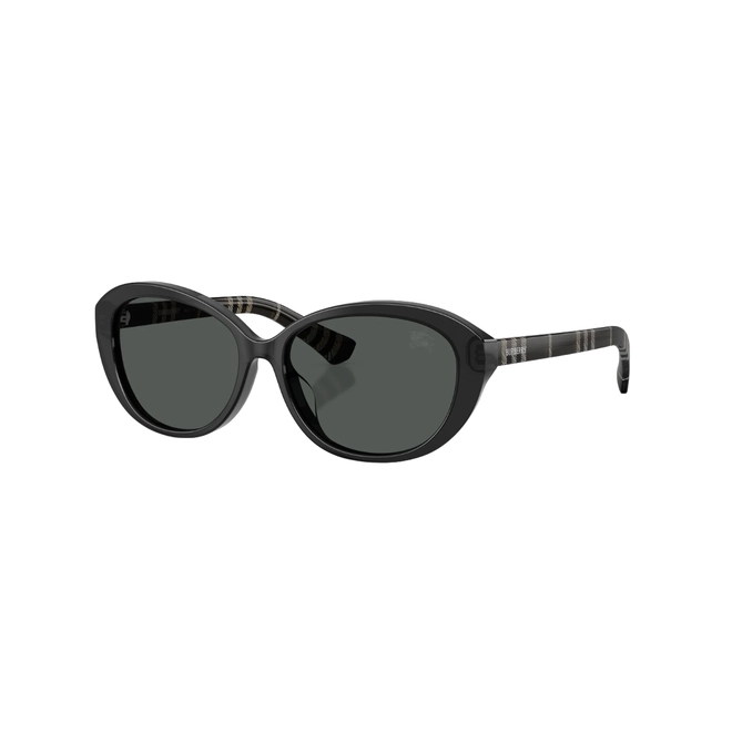 Óculos de Sol Burberry 0BE4507D 42708757 Acetato Cinza com lentes na cor Cinza Escuro 1