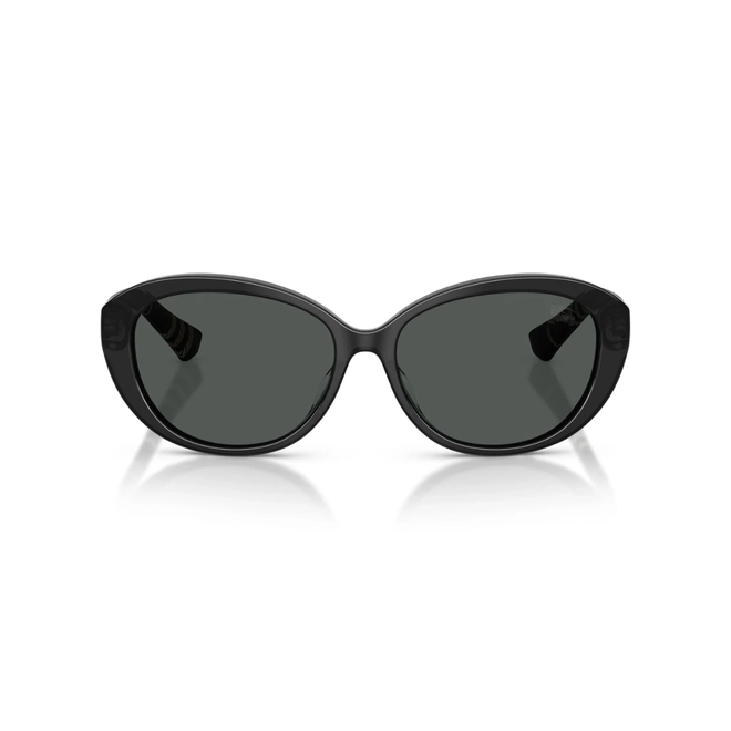 Óculos de Sol Burberry 0BE4507D 42708757 Acetato Cinza com lentes na cor Cinza Escuro 2