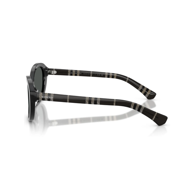 Óculos de Sol Burberry 0BE4507D 42708757 Acetato Cinza com lentes na cor Cinza Escuro 3