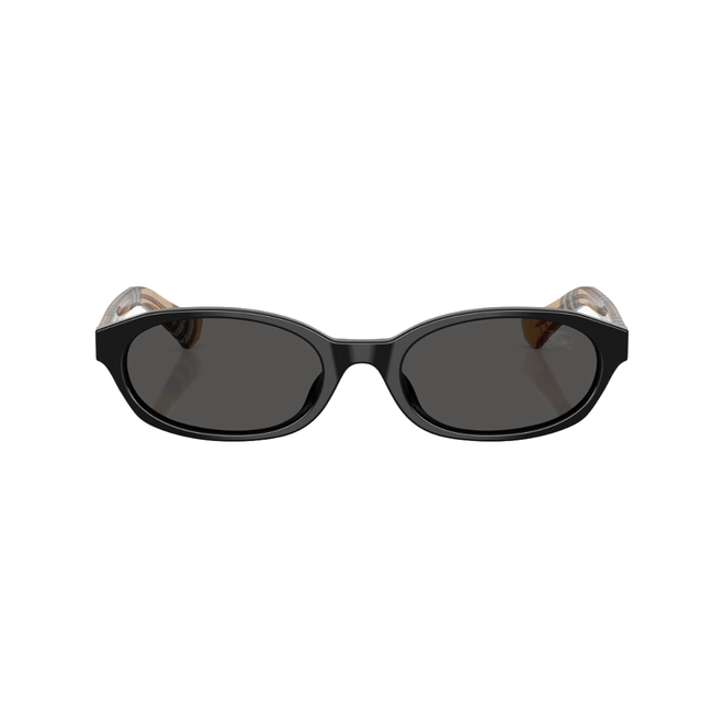 Óculos de Sol Burberry 0BE4508D 41618756 Acetato Preto com lentes na cor Cinza Escuro 2