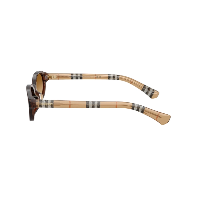 Óculos de Sol Burberry 0BE4508D 42431356 Acetato Marrom com lentes na cor Marrom Degradê 3