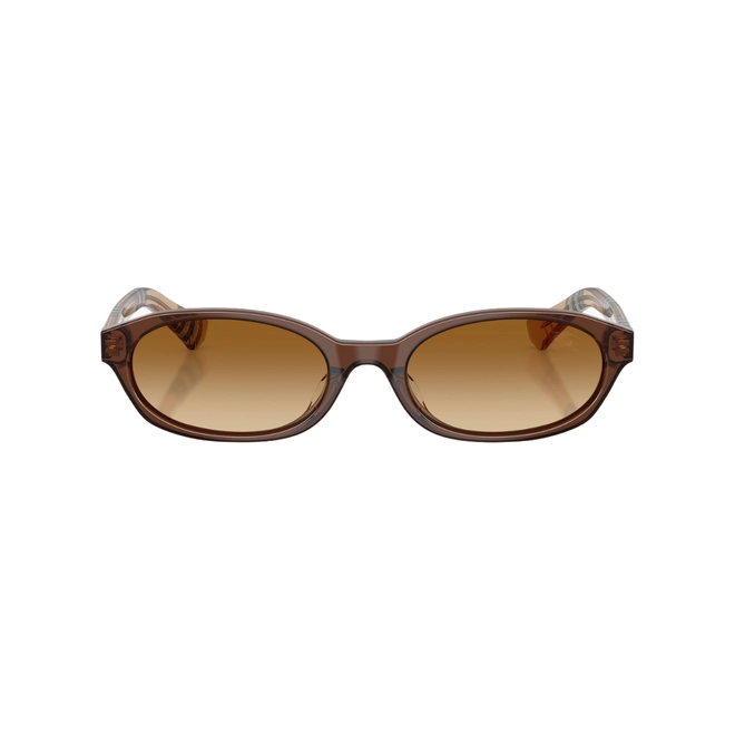 Óculos de Sol Burberry 0BE4508D 42431356 Acetato Marrom com lentes na cor Marrom Degradê 2