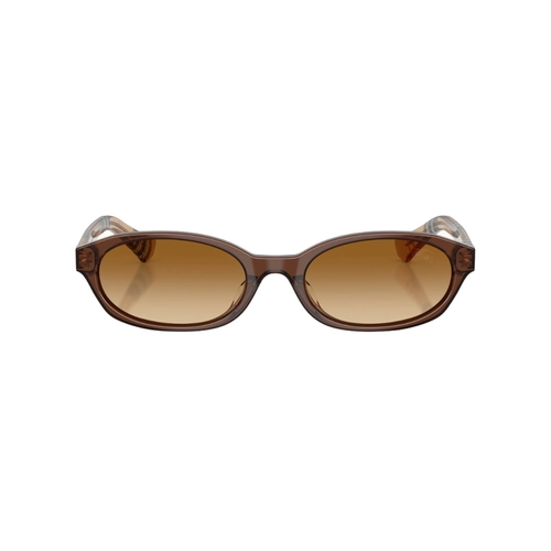 Óculos de Sol Burberry 0BE4508D 42431356 Acetato Marrom com lentes na cor Marrom Degradê
