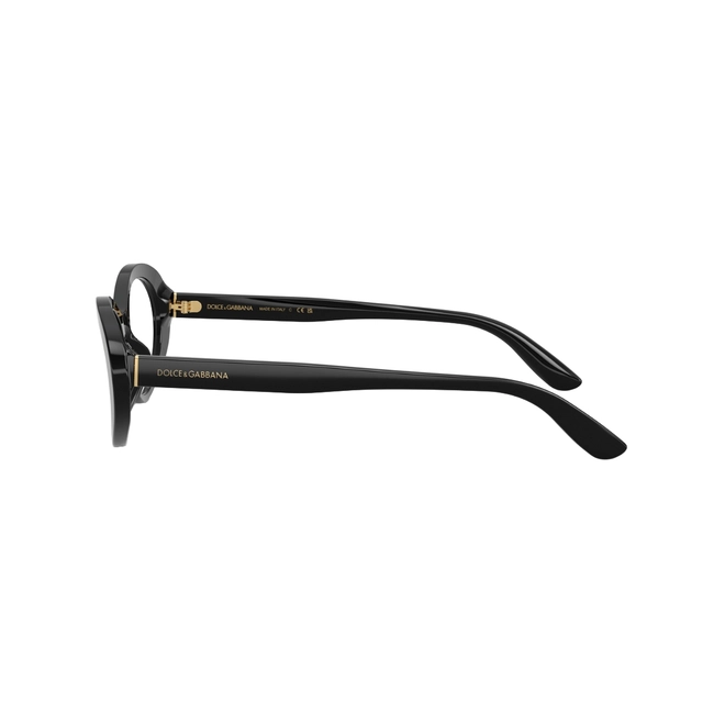 Óculos de Grau Dolce & Gabbana 0DG3450 501 53 Acetato Preto 3