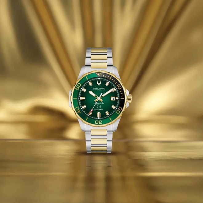 Relógio Bulova Marine Star Automático - 98B467 Bicolor 3