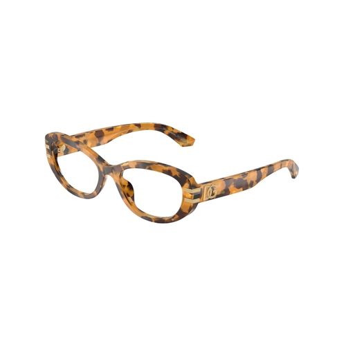 Óculos de Grau Dolce & Gabbana 0DG3455 3496 54 Acetato Marrom e Amarelo Mesclado