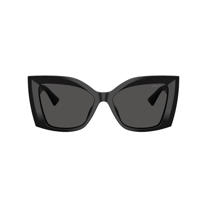 Óculos de Sol Jimmy Choo 0JC5074U 50008754 Acetato Preto com lentes na cor Cinza Escuro 2