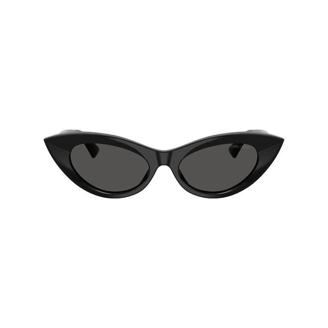 Óculos de Sol Jimmy Choo 0JC5075U 50008751 Acetato Preto com lentes na cor Cinza Escuro 2