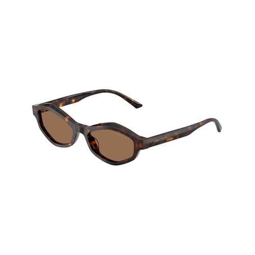 Óculos de Sol Jimmy Choo 0JC5077U 50027352 Acetato Marrom Mesclado com lentes na cor Marrom Escuro