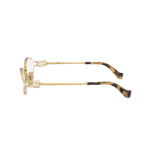 Óculos de Grau Miu Miu 0MU 53ZV 5AK1O151 Metal Dourado
