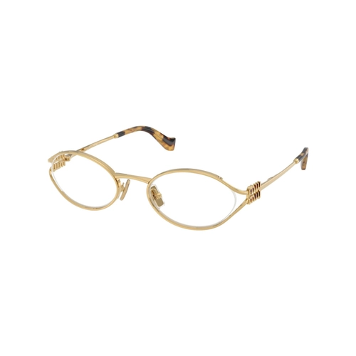 Óculos de Grau Miu Miu 0MU 53ZV 5AK1O151 Metal Dourado