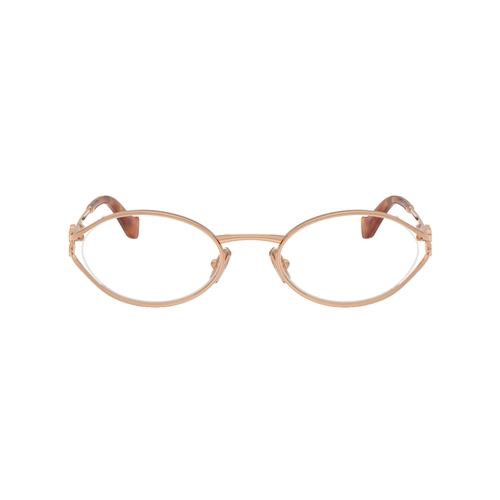 Óculos de Grau Miu Miu 0MU 53ZV ZVF1O151 Metal Rosé