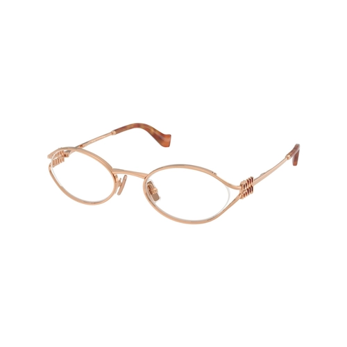 Óculos de Grau Miu Miu 0MU 53ZV ZVF1O151 Metal Rosé