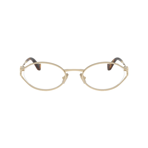 Óculos de Grau Miu Miu 0MU 53ZV ZVN1O151 Metal Dourado Claro