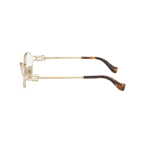 Óculos de Grau Miu Miu 0MU 53ZV ZVN1O151 Metal Dourado Claro