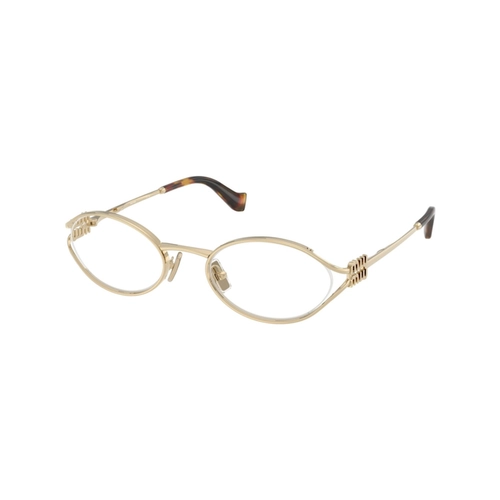 Óculos de Grau Miu Miu 0MU 53ZV ZVN1O151 Metal Dourado Claro
