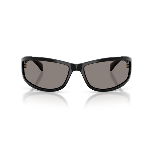 Óculos de Sol Miu Miu 0MU C06SU 16K80Q69 Propionato Preto com lentes na cor Cinza Escuro