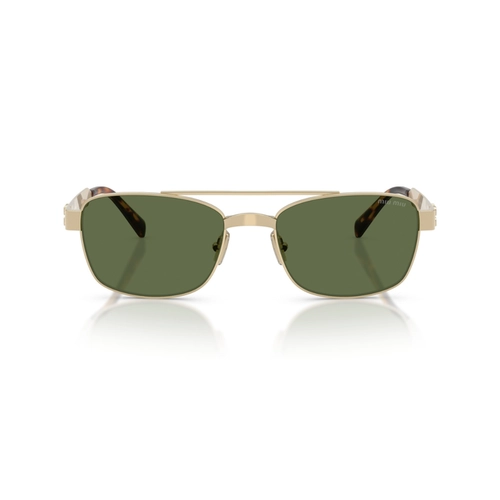 Óculos de Sol Miu Miu 0MU C52S ZVN71A56 Metal Dourado com lentes na cor Verde