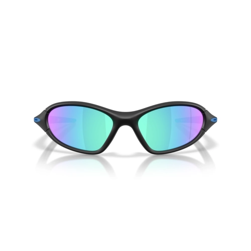 Óculos de Sol Oakley 0OO9536L 95360361 Acetato Preto Fosco com lentes na cor Azul e Rosa Prizm