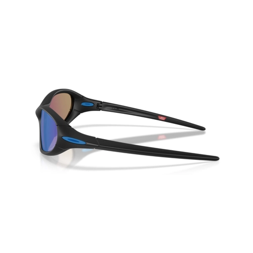 Óculos de Sol Oakley 0OO9536L 95360361 Acetato Preto Fosco com lentes na cor Azul e Rosa Prizm