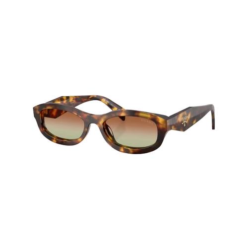 Óculos de Sol Prada 0PR D24S 14L70T54 Acetato Marrom Mesclado com lentes na cor Verde e Marrom