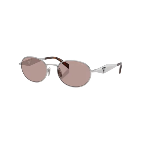 Óculos de Sol Prada 0PR D57S 1BC20I54 Metal Prata com lentes na cor Marrom e Violeta