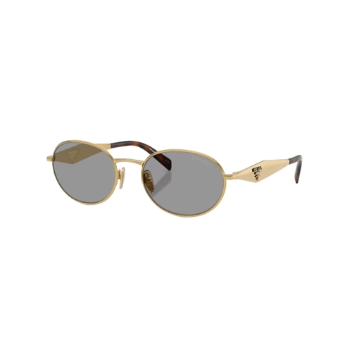 Óculos de Sol Prada 0PR D57S 5AK50Q54 Metal Dourado com lentes na cor Cinza
