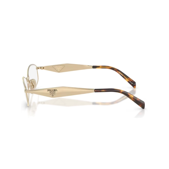 Óculos de Grau Prada 0PR D58V ZVN1O156 Metal Dourado Pálido 3