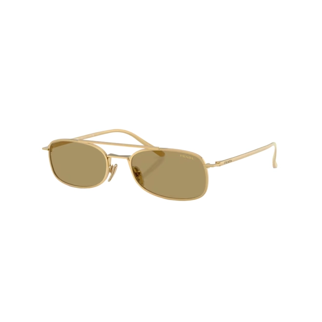 Óculos de Sol Prada 0PR D59S 5AK70G54 Metal Dourado com lentes na cor Marrom 1
