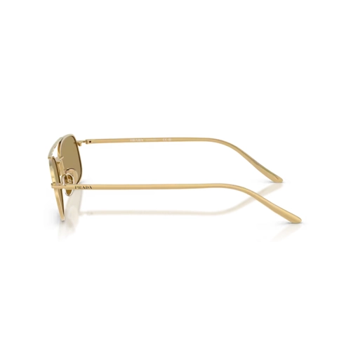 Óculos de Sol Prada 0PR D59S 5AK70G54 Metal Dourado com lentes na cor Marrom
