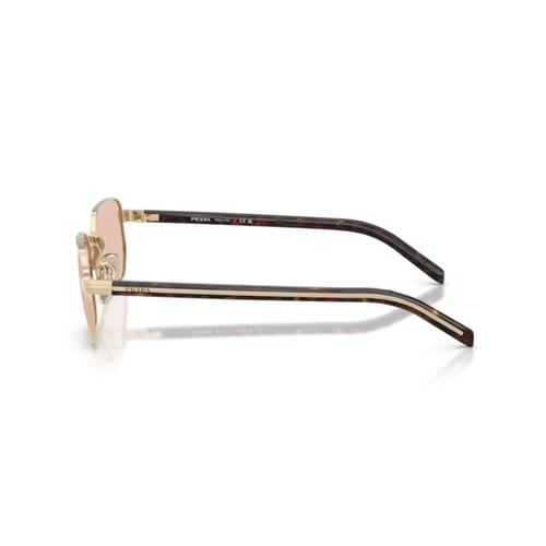 Óculos de Sol Prada 0PR D62S ZVN50V56 Metal Dourado Pálido com lentes na cor Rosa