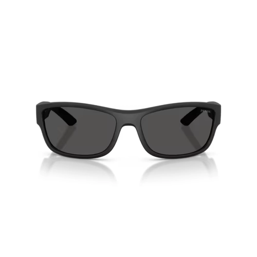 Óculos de Sol Prada Linea Rossa 0PS C04S 1BO08Z65 Acetato Preto Fosco com lentes na cor Cinza Escuro