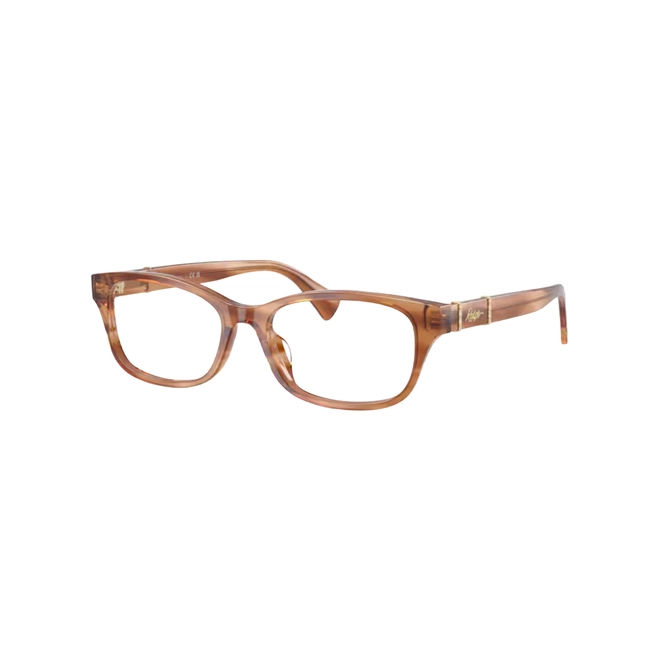 Óculos de Grau Ralph 0RA7201U 6384 54 Acetato Marrom Listrado 1