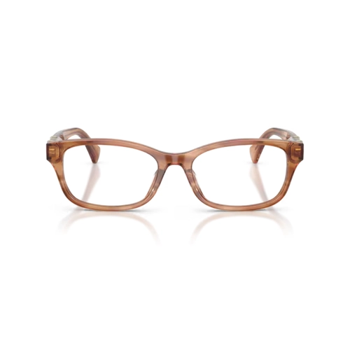 Óculos de Grau Ralph 0RA7201U 6384 54 Acetato Marrom Listrado