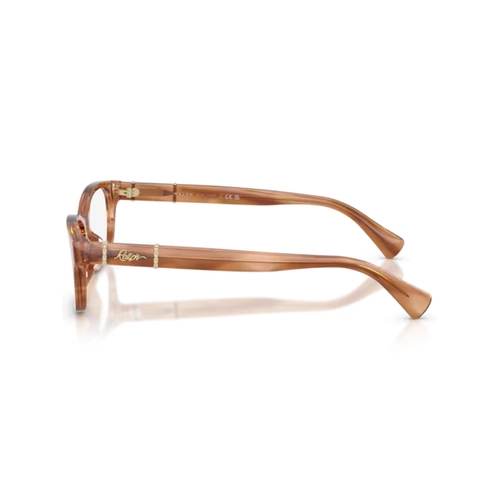 Óculos de Grau Ralph 0RA7201U 6384 54 Acetato Marrom Listrado
