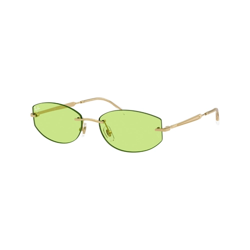 Óculos de Sol Ray-Ban 0RB3792 001/2 55 Metal Dourado com lentes na cor Verde